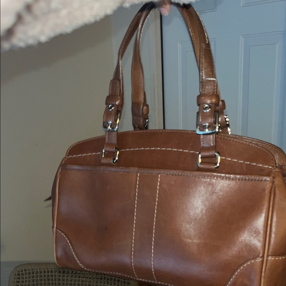 Coach Brown Leather Satchel - Picture 4 of 4